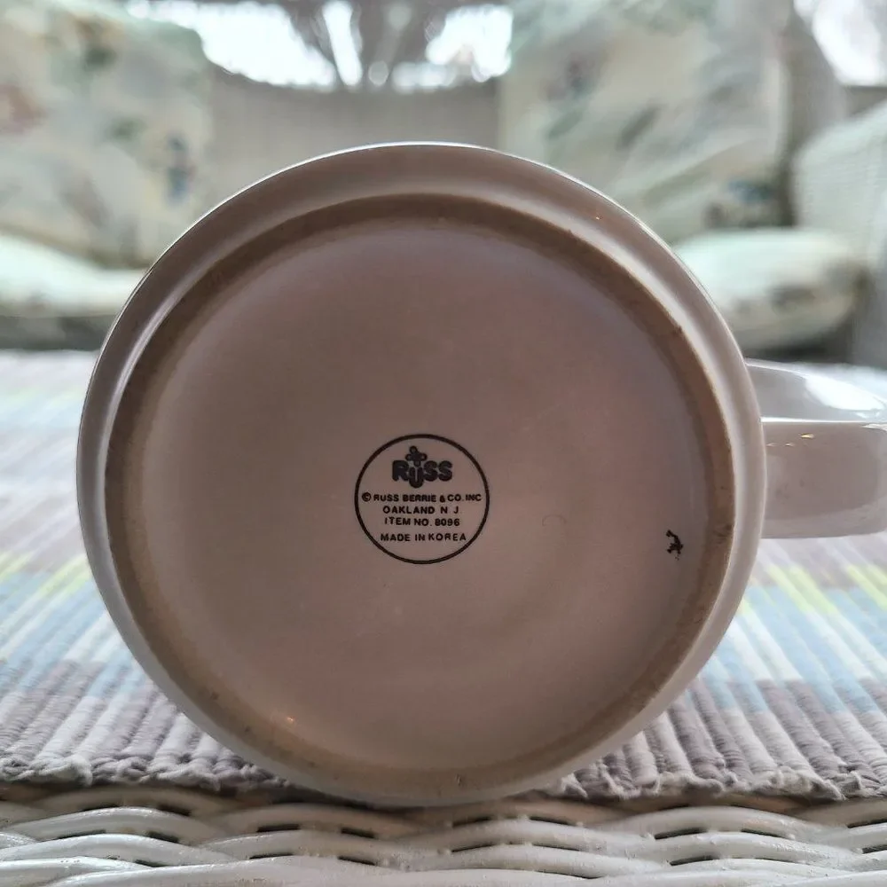 Vintage Russ Berrie I Heart My Grandpa Coffee Tea Mug Cup I Love My Grandpa Mug